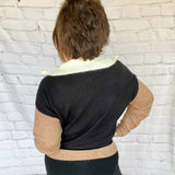 Colorblock Half-Zip Sweater