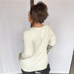 Ivory Leopard Contrast Top