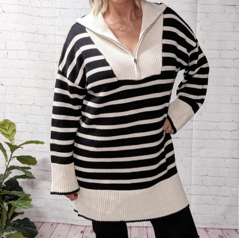 Striped Sweaterdress